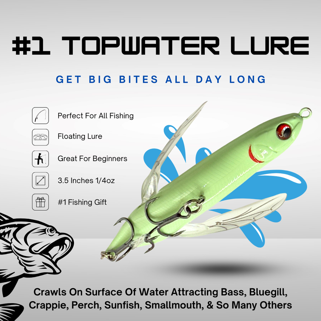 best floating bass lures PBFish Crawler – 3” Floating Topwater Dragonfly Lure Bass Love Them – PBFISH