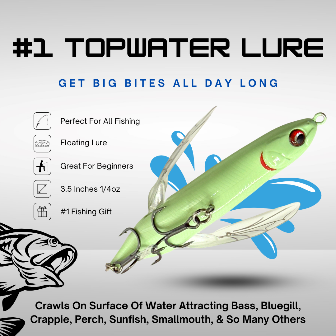 bass crawler lure PBFish Crawler – 3” Floating Topwater Dragonfly Lure Bass Love Them