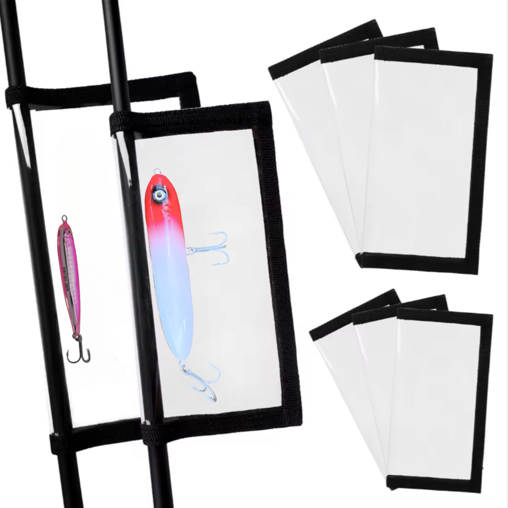bass pro lure protector Dr.Fish Fishing Wrap Hook Rod Cover with Pad Liner Keep Anglers Safe from Sharp Hooks Saltwater Resistant Gear Large Size 3 Pack Bait Storage : Sports & Outdoors the built Lure Cover 3 Pack